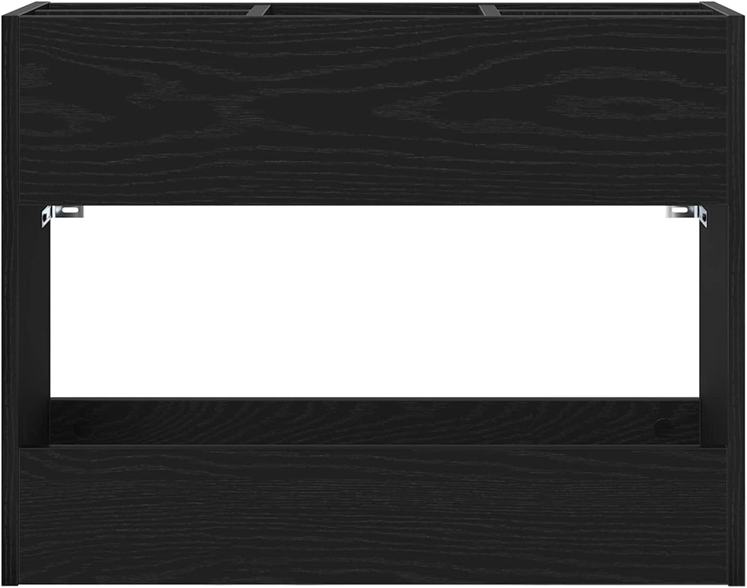 vidaXL Sonnenschirmhalter Schwarz Eichen-Optik 65 x 24 x 50 cm, Stylischer Halter, moderner Regensch