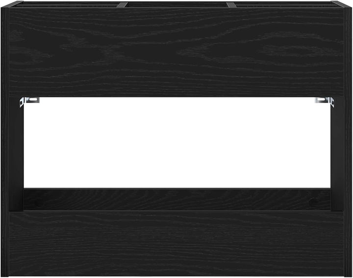 vidaXL Sonnenschirmhalter Schwarz Eichen-Optik 65 x 24 x 50 cm, Stylischer Halter, moderner Regensch