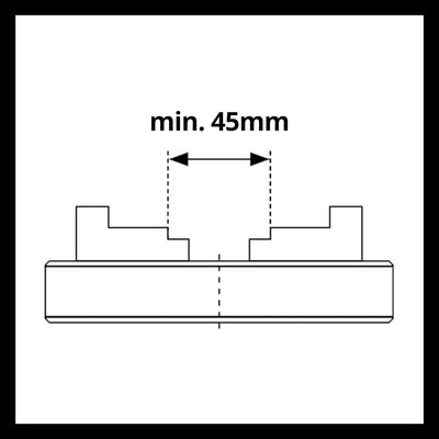 kwb by Einhell Vierbackenfutter für Drechselmaschine (Drechselmaschinen-Zubehör, passend für Drechse