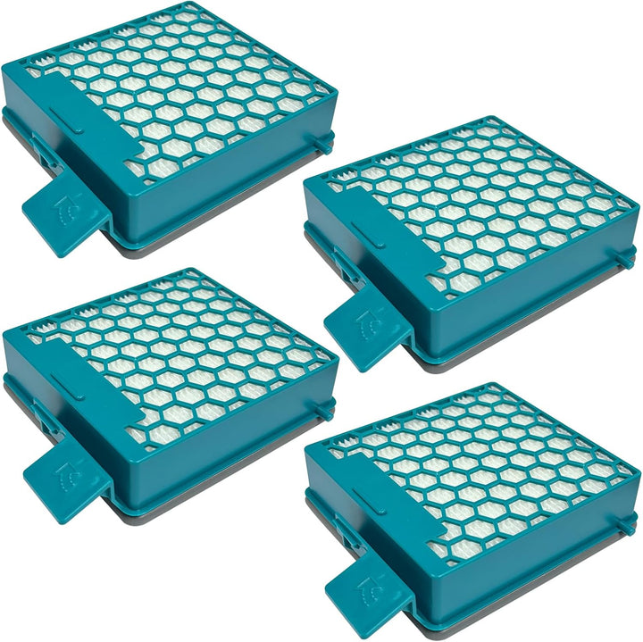 4 Stück HEPA-Filter, Kompatibel mit Miele Boost CX1 Staubsauger Active, PowerLine, Parquet PowerLine