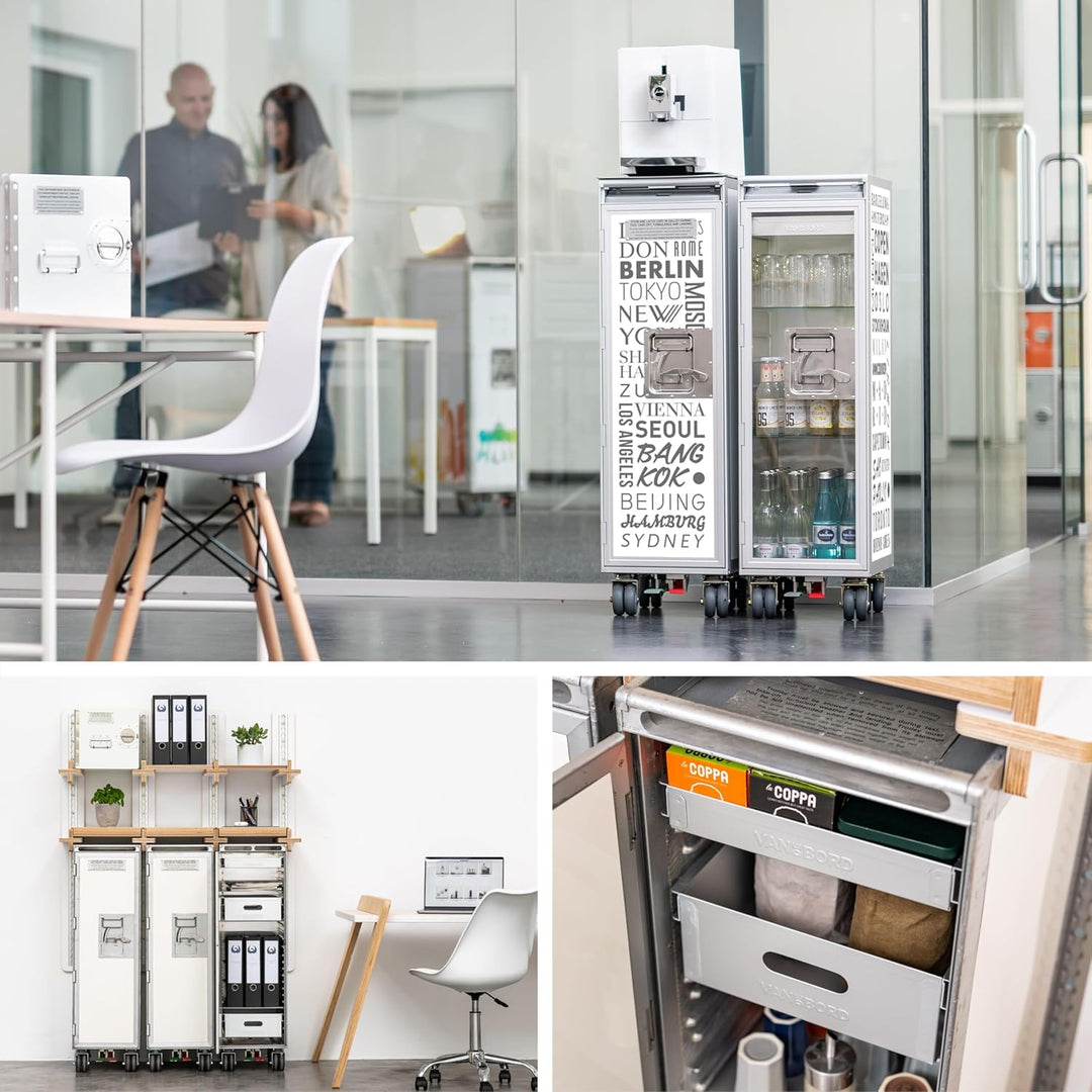 Airline Trolley Cosmopolitan, Büroschrank, Industrial Style Möbel, Schubladenschrank, Norm: Atlas, 1