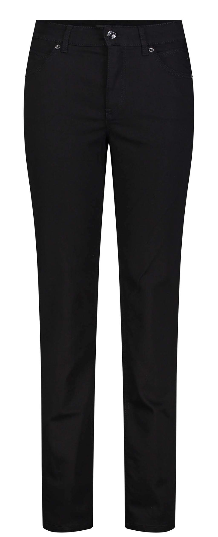 MAC Jeans Damen Jeans Hose Melanie Stretchdenim Grey 34 Black Black (D999), 34 Black Black (D999)