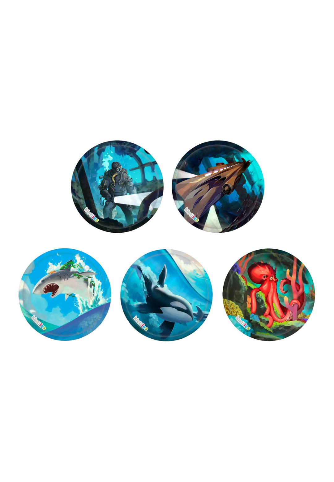 ergobag Klettie Set Motivwelt Themenwelt Klettflächen Sammelspass Individualisierung Deep sea diver