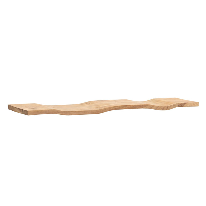 Wohnling Wandregal Akazie Massivholz 120cm - Schwebendes Design Regal für die Wand Holz massiv - Hän