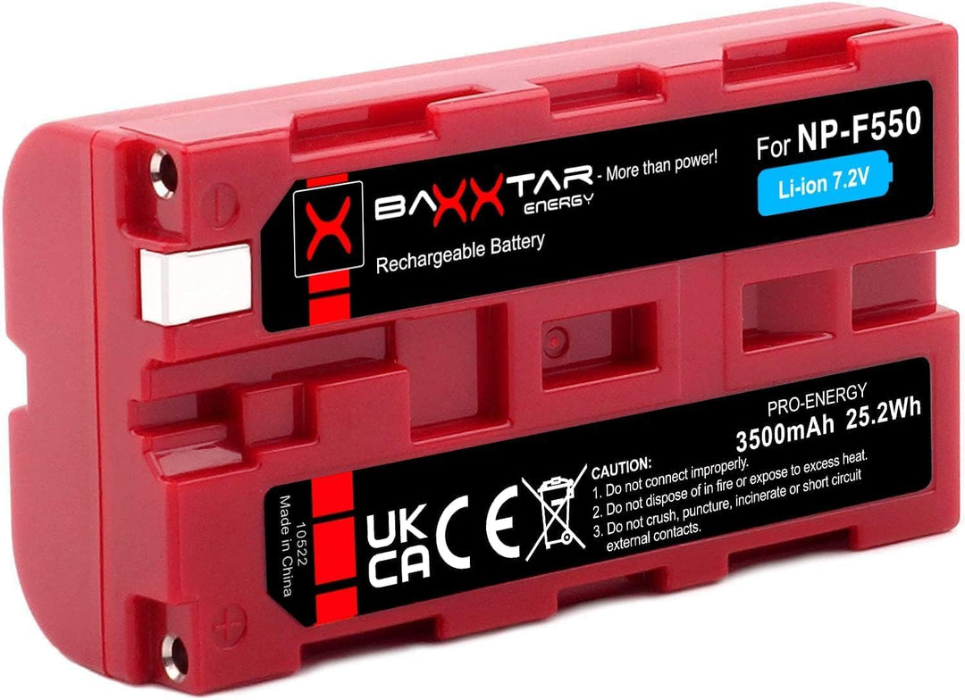 BAXXTAR PRO Akku NP-F550 NP-F570 echte 3100mAh - LG Cells Inside - (Blackmagic NP-F570) NP-F550 x1,