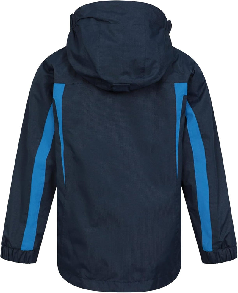 Mountain Warehouse Samson Jacke für Kinder - Regenjacke mit getapten Nähten, verstellbare Bündchen,