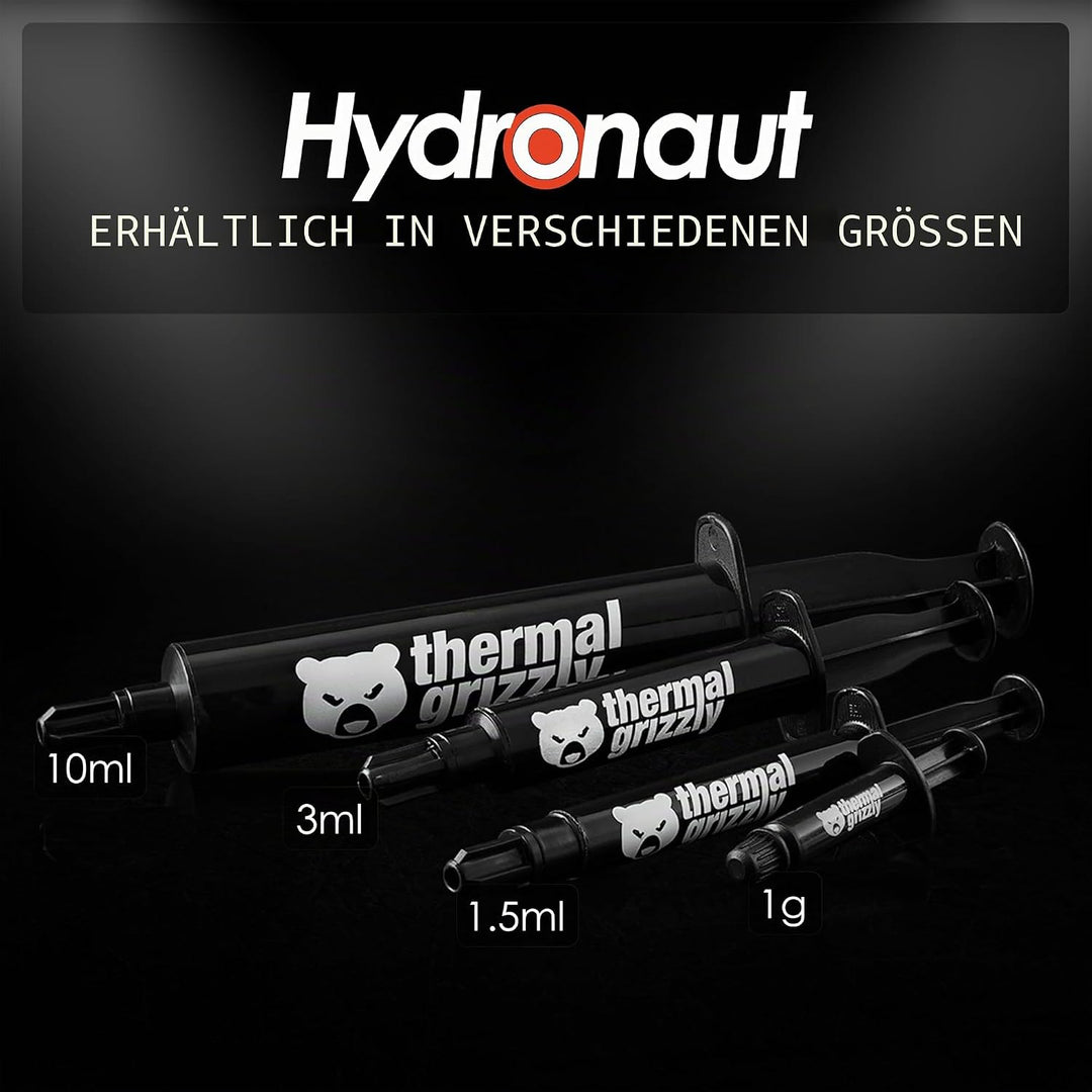 Thermal Grizzly - Hydronaut - 7.8 Gramm/3 ml - Leitfähige Hochleistungs-Wärmeleitpaste - Ideal für L