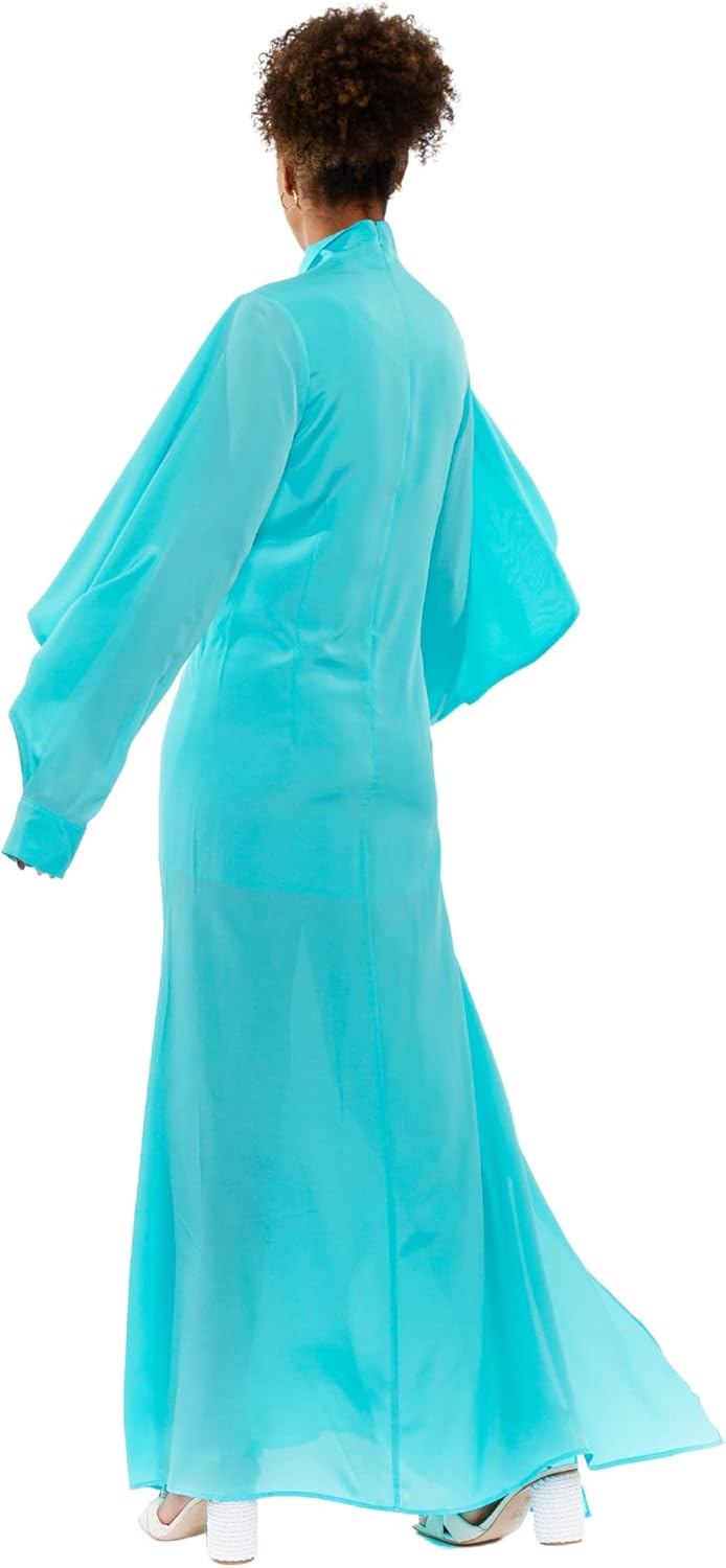 CHAOUICHE Damen Dayo Kleid Blau XXL, Blau XXL
