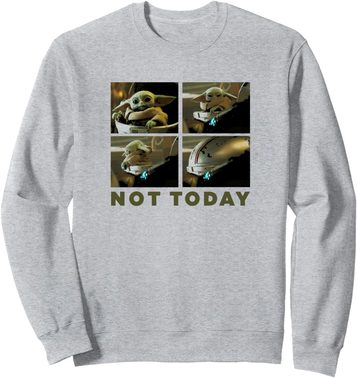 Star Wars: The Mandalorian The Child Not Today Panels Sweatshirt
