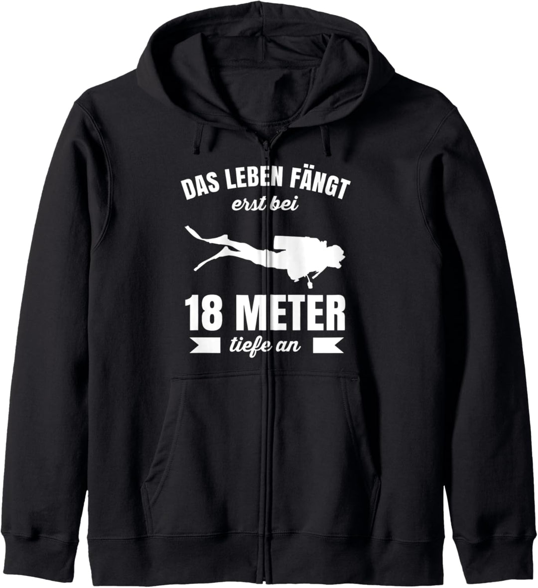 Taucher Geschenk für Herren Apnoe Schnorchel Zubehör Kapuzenjacke