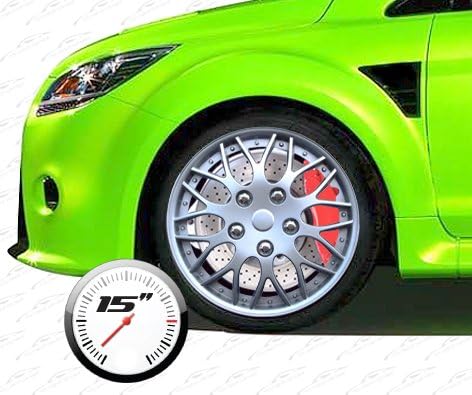 AUTO-STYLE Satz Radzierblenden Missouri 15-Zoll Silber 15-inch Silber, 15-inch Silber