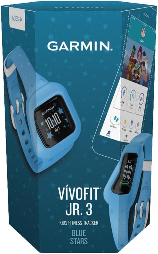 Garmin vívofit jr. 3 – wasserdichter, digitaler Aktivitätstracker für Kinder ab 4 Jahren, Schrittzäh
