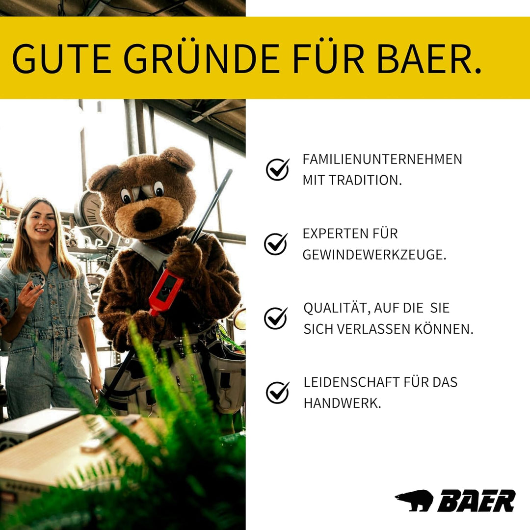 BAER HSSG Spiralbohrer Set (0,1mm steigend) 6-10 mm - DIN 338 - Bohrerset Stahl - Spiralbohrer Set -