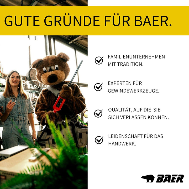 BAER HSSG Spiralbohrer Set (0,1mm steigend) 6-10 mm - DIN 338 - Bohrerset Stahl - Spiralbohrer Set -