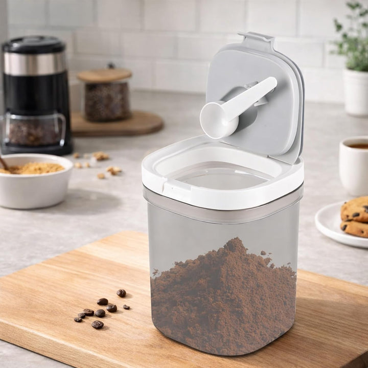 Kaffeedose Bohnen 1300ml Vorratsgläser mit Deckel Luftdicht Behälter Kaffeepads Dose zur Aufbewahrun