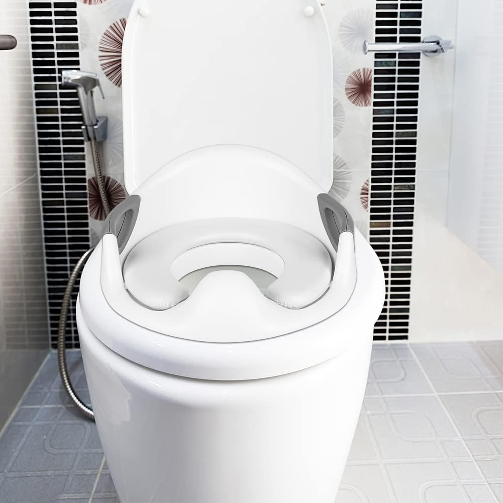 WC-Sitz für Kinder, verstellbar und faltbar, Toilettensitz für Babys mit Stufen, Toilettentrainer fü