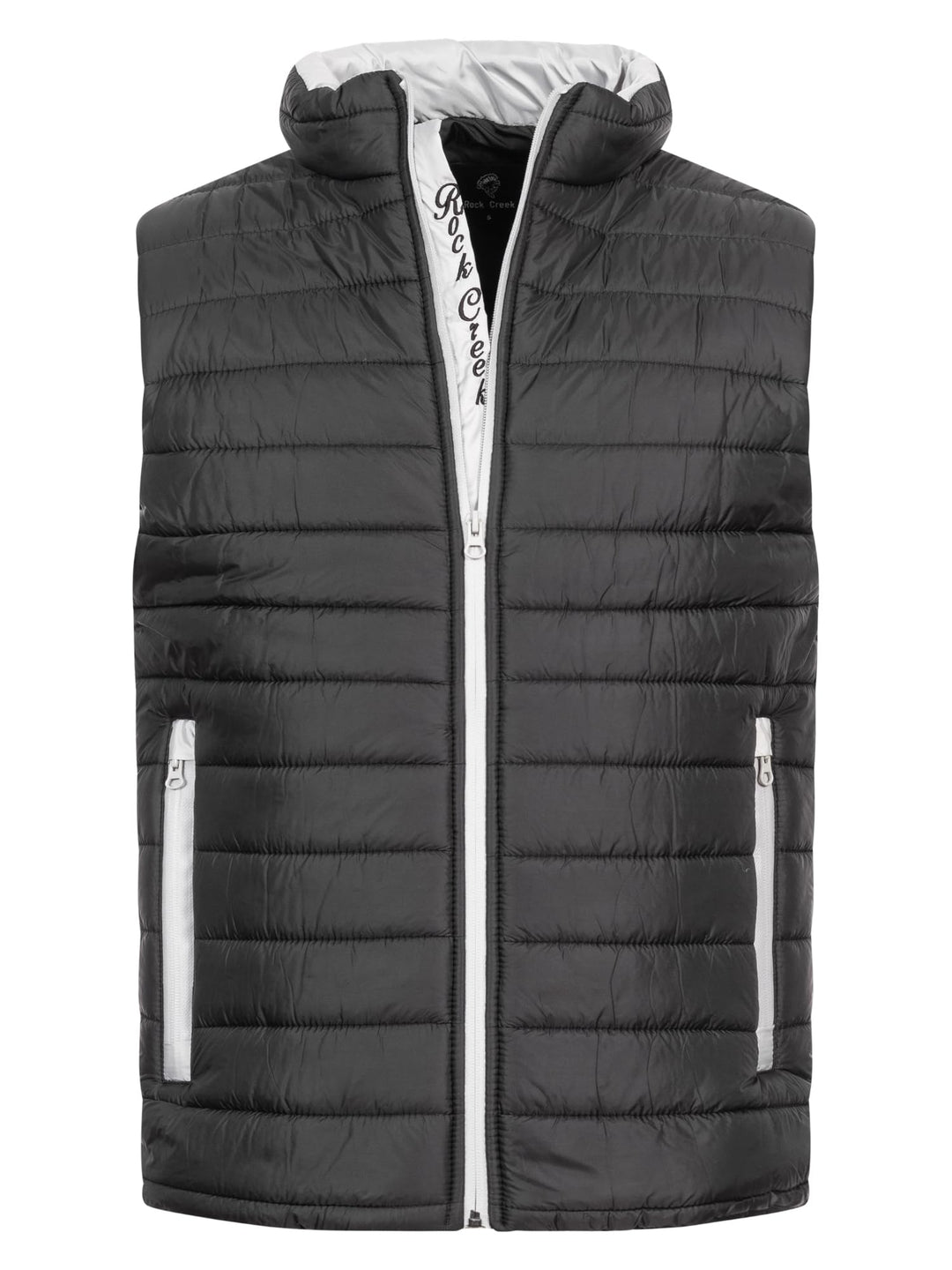 Rock Creek Herren Weste Steppweste H-350 3XL Schwarz, 3XL Schwarz