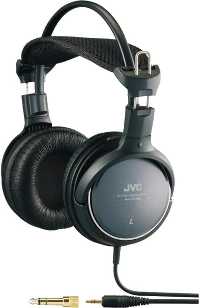 JVC HA-RX700 Stereokopfhörer (105 dB, 1500 mW) schwarz, Schwarz
