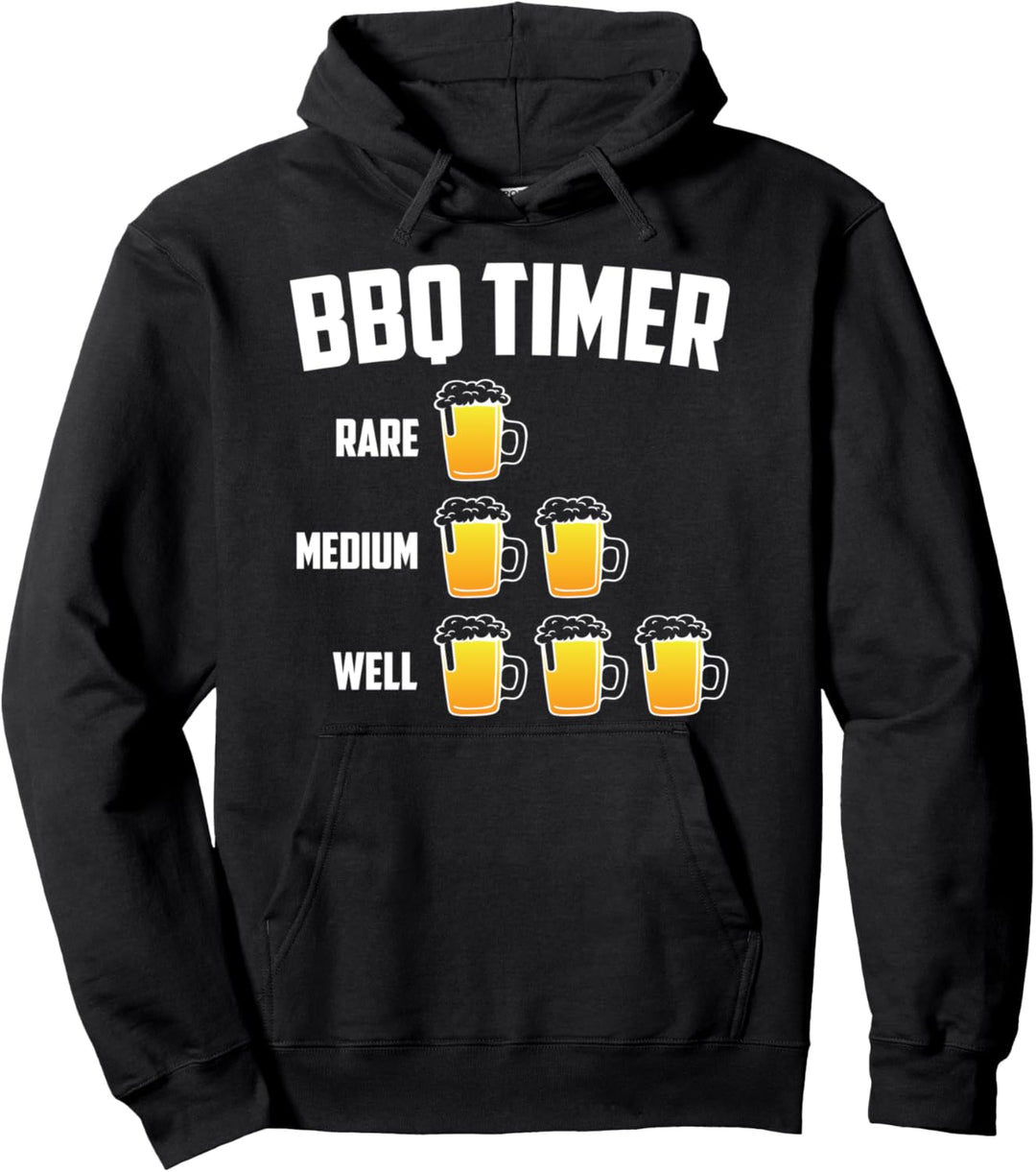 BBQ Timer I Biertrinken I Lustiges Grillen Pullover Hoodie