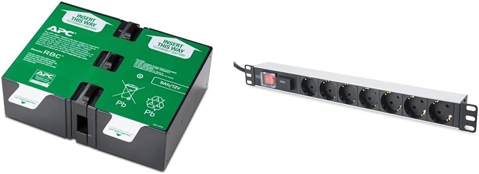 APC APCRBC124 - Ersatzbatterie für Unterbrechungsfreie Notstromversorgung & DIGITUS 19" Steckdosenle
