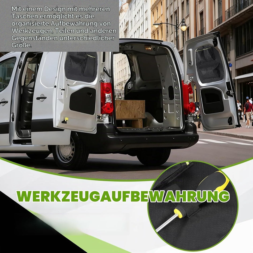 Scheunentor-Aufbewahrungsorganizer kompatibel mit Peugeot Partner &amp; Citroen Berlingo 2008-2018, 2 Pc