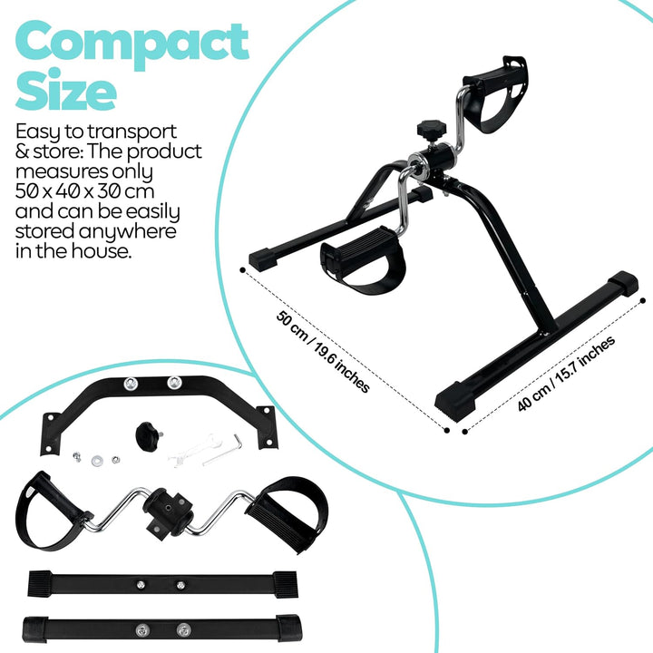Techfit Pedal-Ausbilder, Mini-Heimtrainer für Heim und Büro, leichte Trainingsmaschine für Arme und