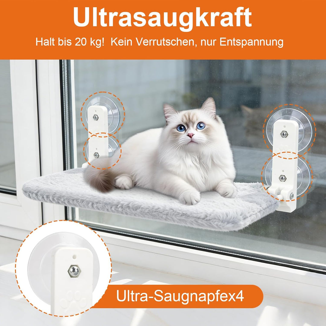 Hängematte Katze Fenster, Katzenhängematte Fenster, Katzen hängematte Fensters, Katzenbett Fensterba