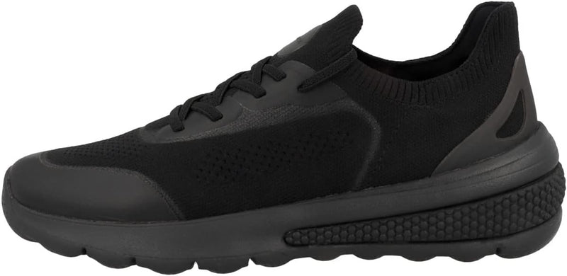 Geox Damen D Spherica Actif Sneaker 35 EU Schwarz, 35 EU Schwarz