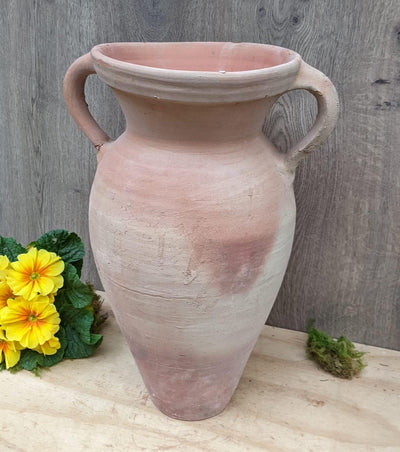 Rustikale Amphore ca. 45 cm hoch mit 2 Henkel aus Terracotta Terrakotta Krug Vase Blumentopf Pflanzg