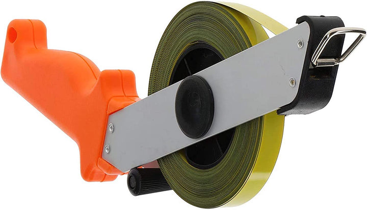 PRODIAMANT Stahl Massband 30m Lang Massbandbreite 13mm Rollbandmass mit Zentimeter und Millimeter Sk