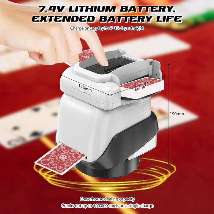 Automatischer Karten Austeiler, Automatischer Kartenmischer Elektrisch Kartenmischmaschine für 1-4 D