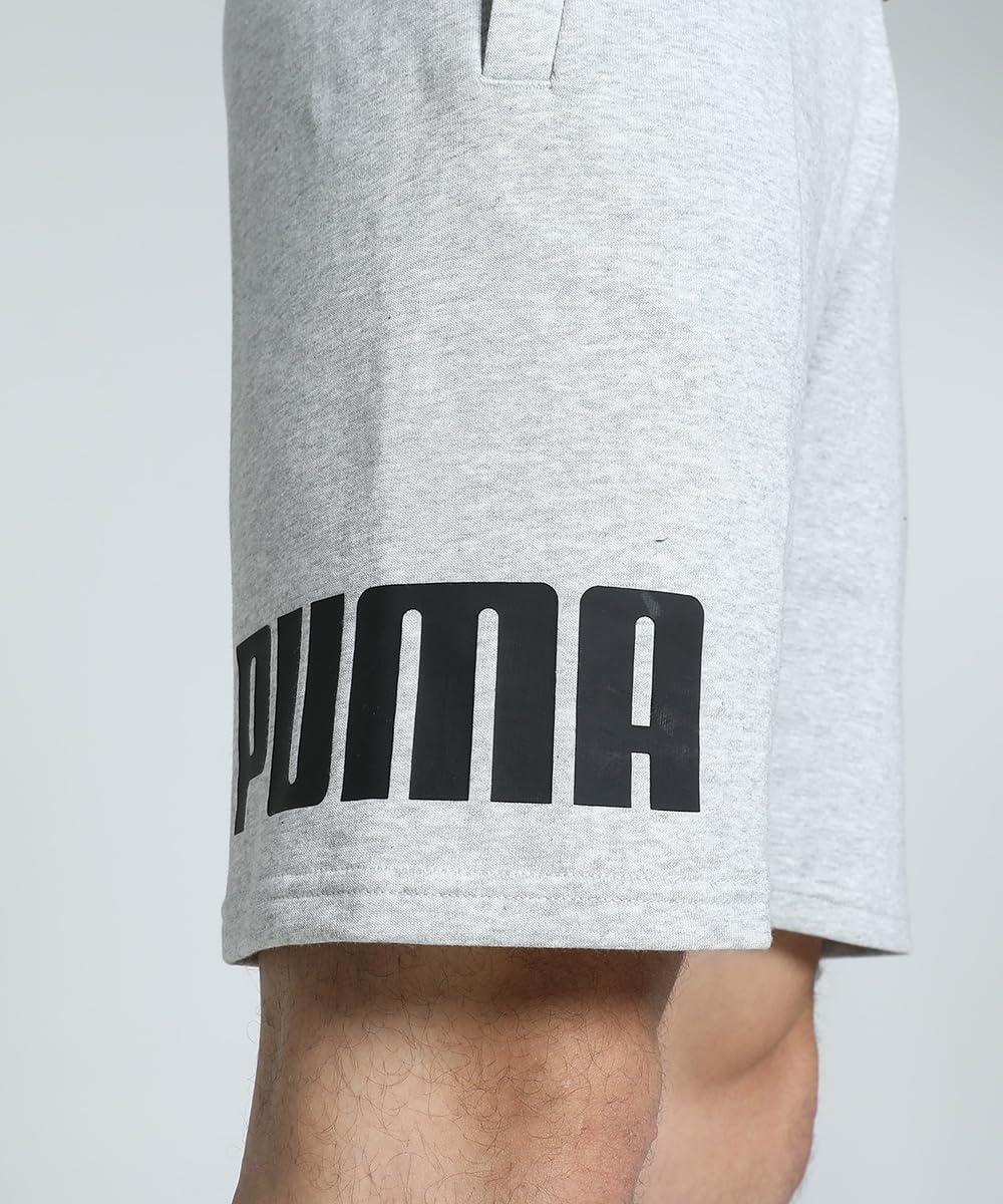 PUMA Power Shorts Herren S Light Gray Heather, S Light Gray Heather