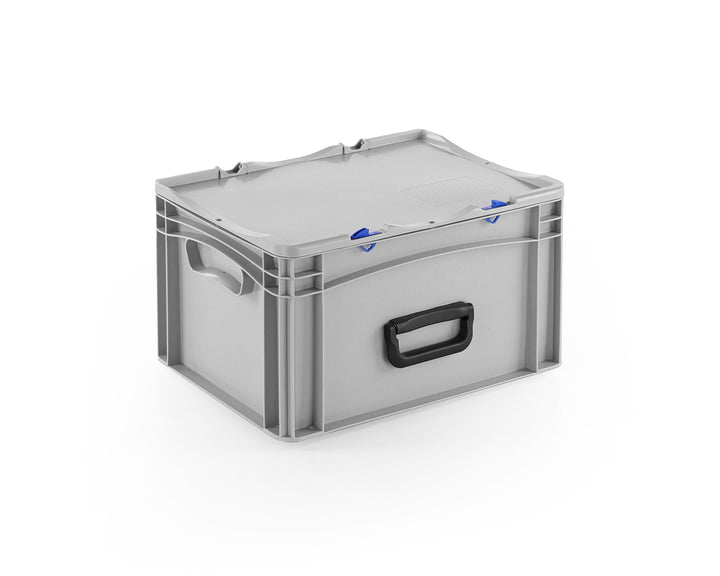 DIE BOX FABRIK Transportkoffer mit Tragegriff | Kunststoffkoffer zum Lagern und Transportieren | Wer