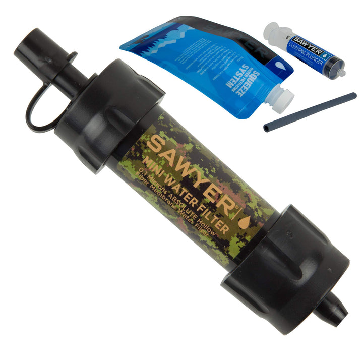Sawyer Mini PointONE Wasserfilter Outdoor Notversorgung enfernt 100% Mikroplastik und 99,99999%* All