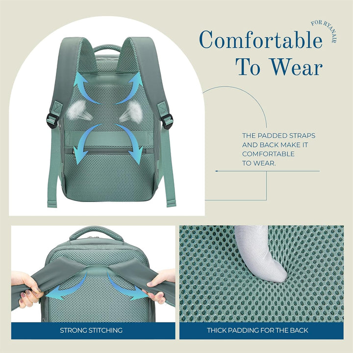 Lossga Für Ryanair Handgepäck 40x20x25 Handgepäck Rucksack Reiserucksack Flugzeug Rucksack 40x20x25
