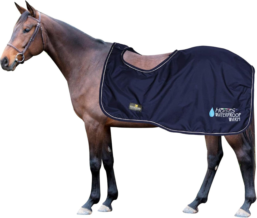 Horses, Pferdedecken Horses Waterproof Warm, Wasserdicht, Weich, Bequem und Warm, Langlebig, Blau, 1