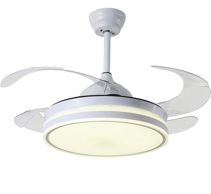 BEL AIR HOME Asgard Deckenventilator, leiser DC-Motor, ausklappbare Flügel, 108 cm, LED-Licht, 36 W,