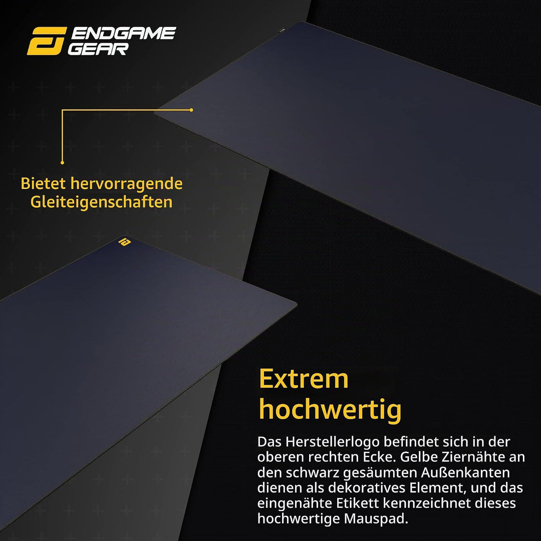 ENDGAME GEAR MPC 890 Cordura XXL Gaming Mauspad - 89 x 45cm - Fransenfreie Ränder - Cordura Gewebe -