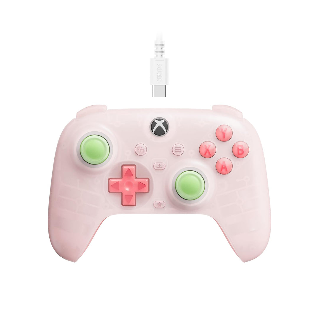 8Bitdo Ultimate Mini Wired Controller for Xbox with RGB Lighting Fire Ring, Hall Effect Joysticks an