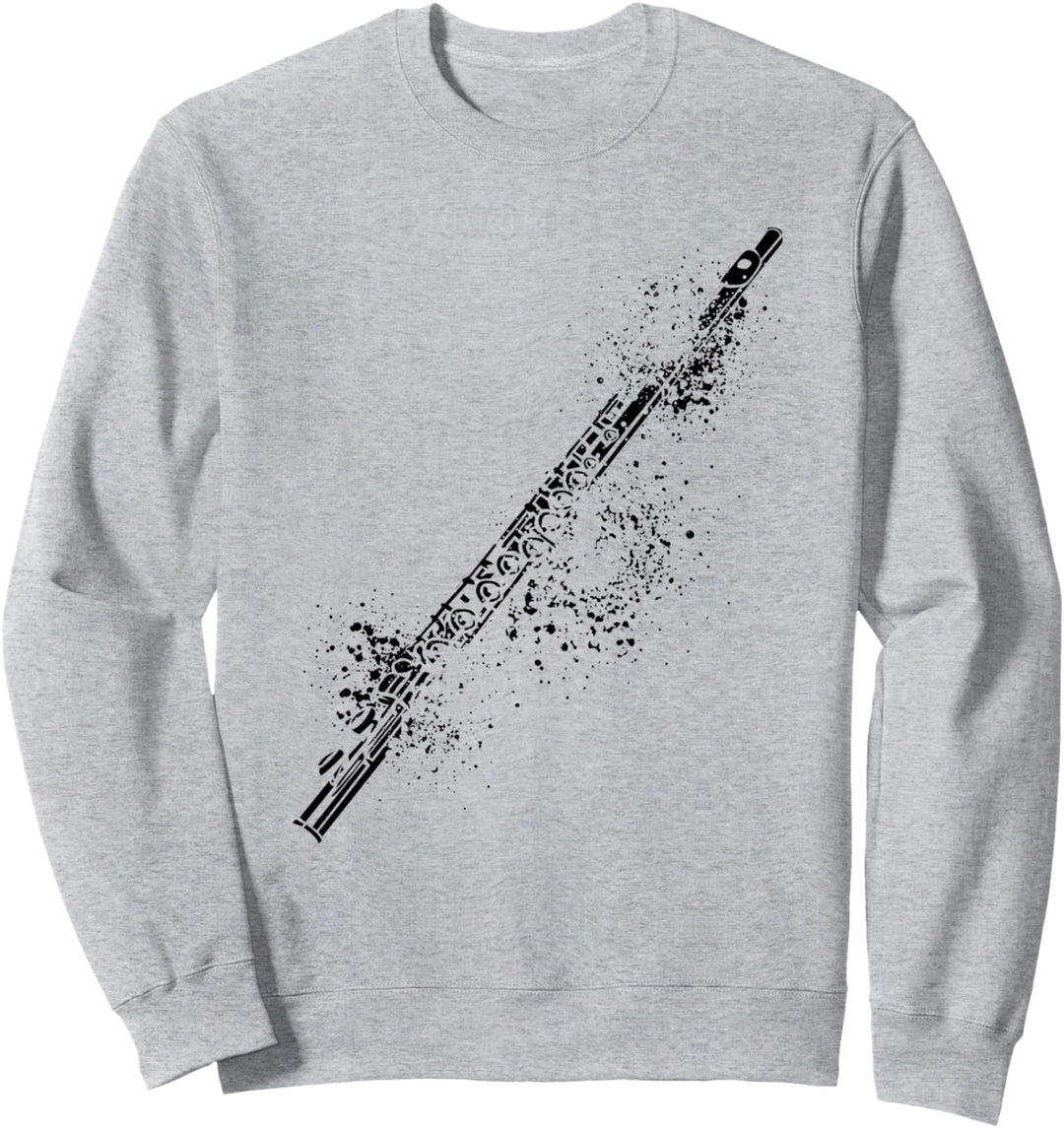 Querflöten Spieler Spielerin | Musik Design | Querflöte Sweatshirt