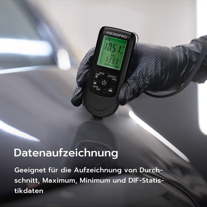 Mcbazel Digitales Schichtdickenmessgerät, Lackdickenmessgerät, Lackmessgerät Auto, Messbereich 0 bis