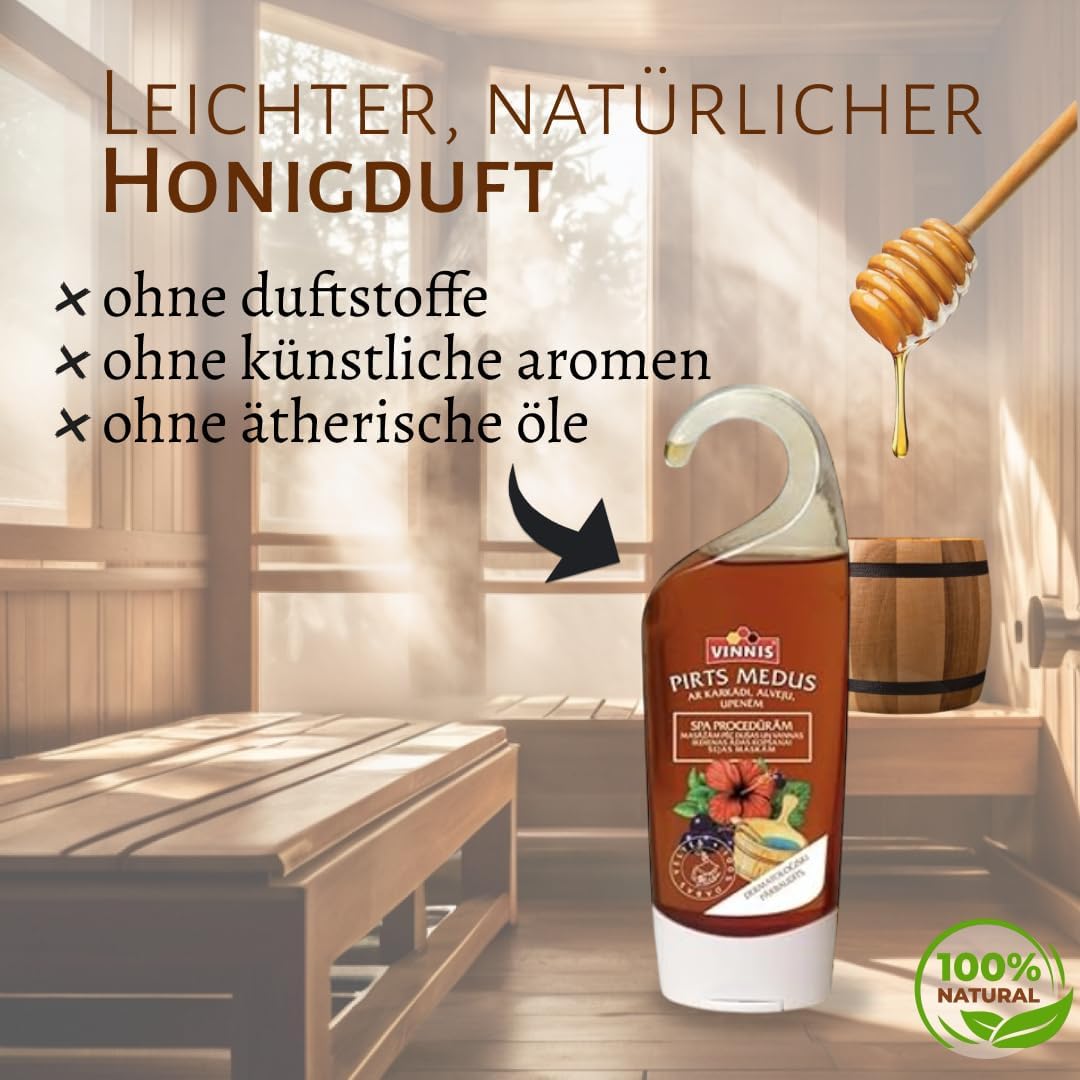 Sauna Honig Sortenmix – 4er Set (Lavendel, Hibiskus, Sanddorn, Rosmarin) – 100% natürlich – Honigcre