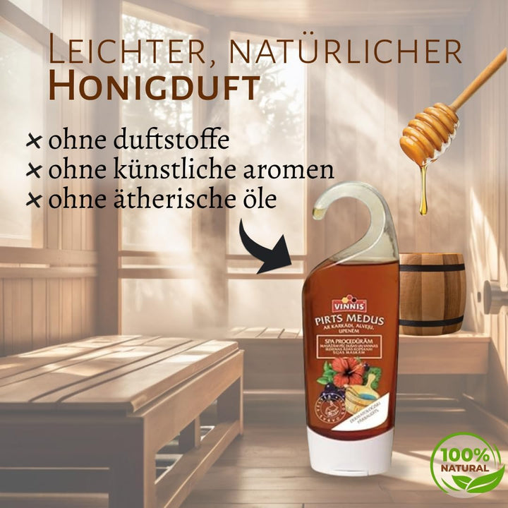 Sauna Honig Sortenmix – 4er Set (Lavendel, Hibiskus, Sanddorn, Rosmarin) – 100% natürlich – Honigcre