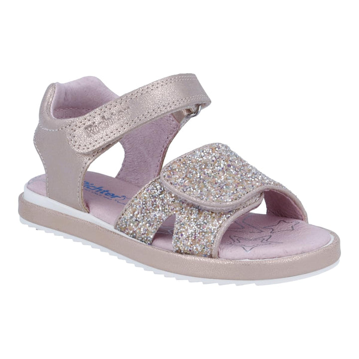 Richter Kinderschuhe Mädchen Halbschuhe Klett Sandale Rosa Freizeit 27 EU Crepe, 27 EU Crepe