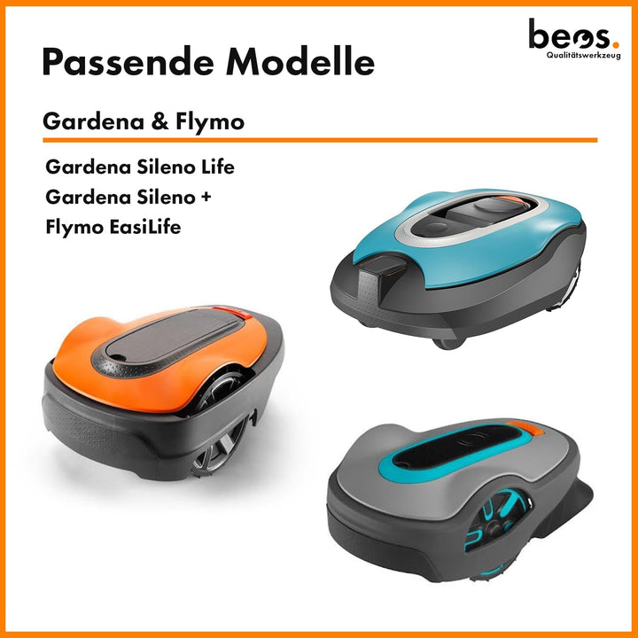 BEOS® Mähroboter Tuning - Drehscheibe kompatible mit Gardena Sileno Life & Sileno + | Flymo EasiLife