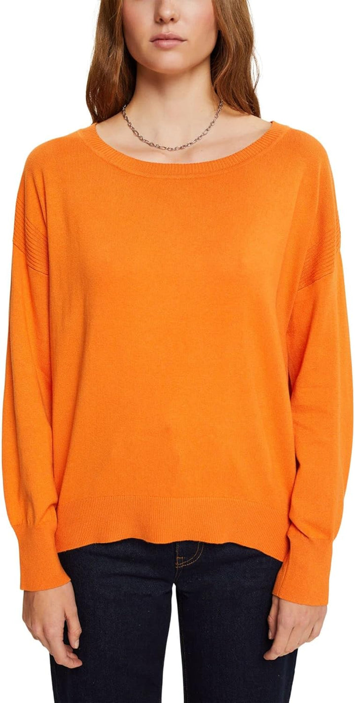 ESPRIT Strickpullover im Loose Fit XS Golden Orange, XS Golden Orange