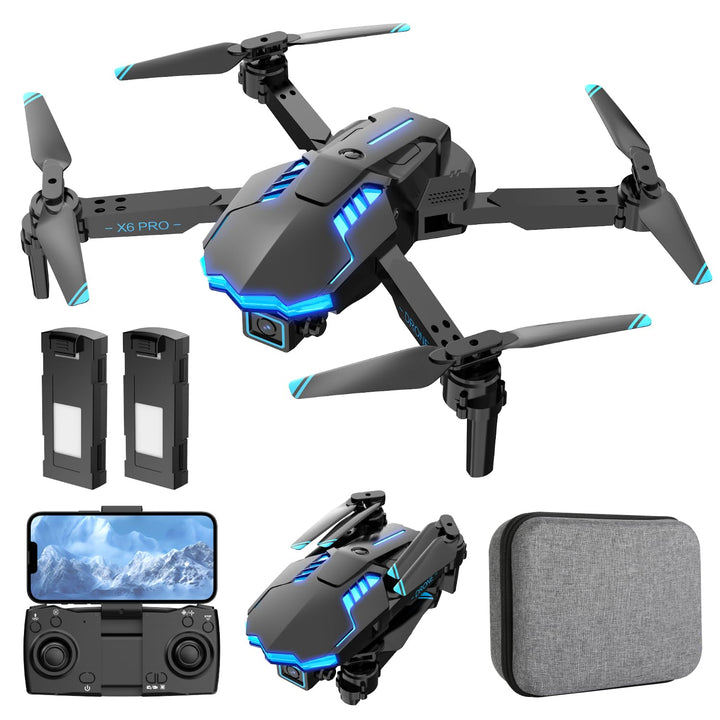 Drohne mit Kamera 1080P für Kinder, Bürstenlosem Motor RC Quadcopter für Anfänger, Start mit einem K