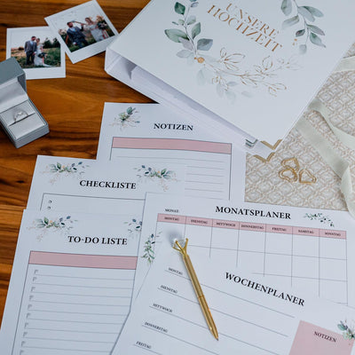 Mein Hochzeitsordner - Wedding Planner mit Checklisten & Planungshilfen auf über 236 Seiten - Prakti