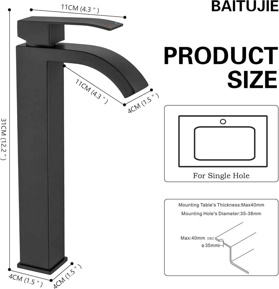 Wasserhahn Bad Hoch Schwarz, Waschtischarmatur Hoch Waschtischarmatur Bad Schwarz Armatur Waschbecke