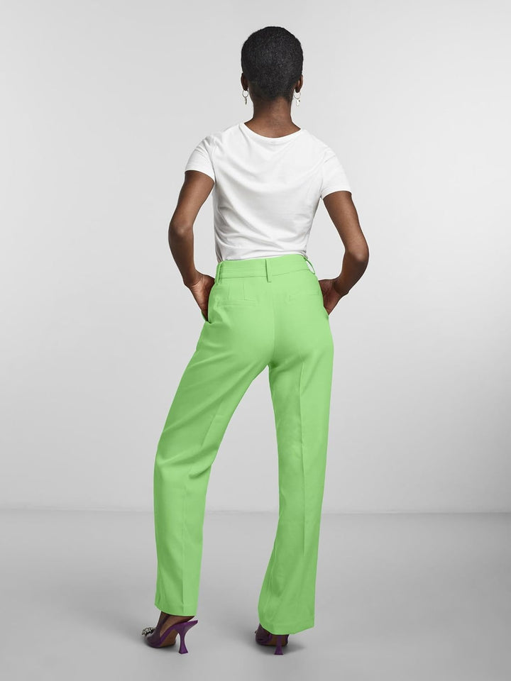 YAS Damen Anzughose Yasbluris Mw Flared Pant Noos S Summer Green, S Summer Green